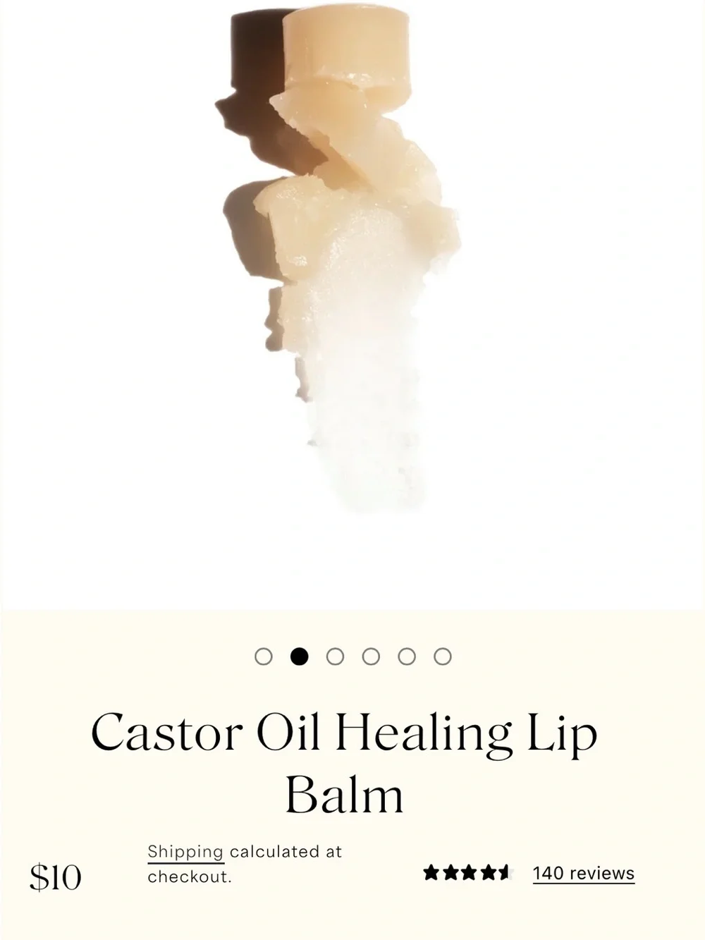 Doctor Rogers Castor Oil Healing Lip Balm - White